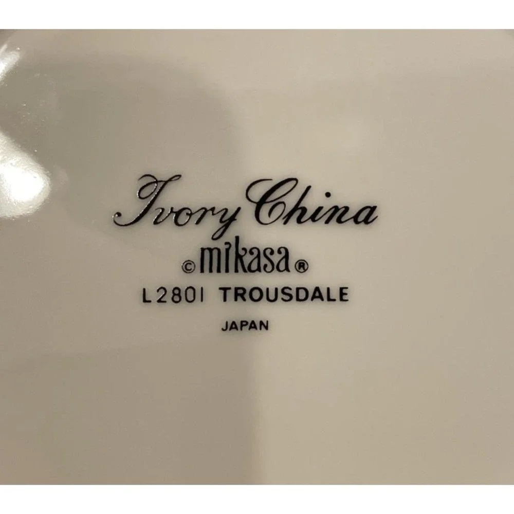 Mikasa Trousdale Ivory China Rimmed Soup Bowls Bowl‎ Set Of 4 L2801 Japan